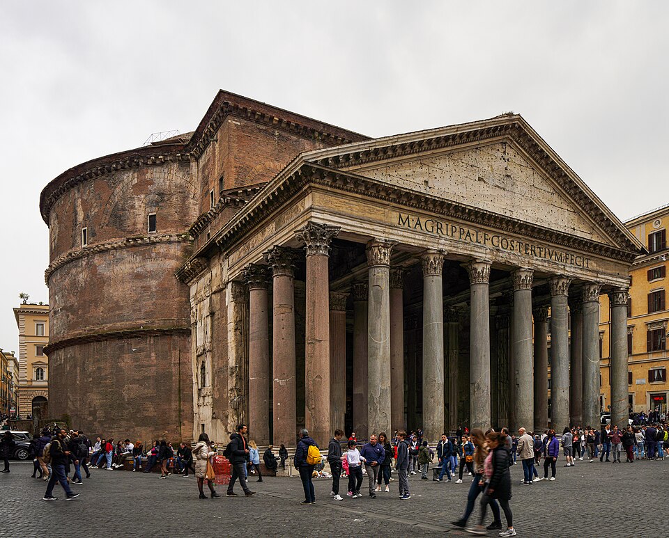 Pantheon Rome Right side and front